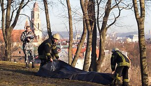 Įvykio vietoje Vilniuje, Subačiaus g.