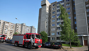 Įvykio vietoje Vilniuje, Vydūno g.