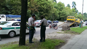 Avarijos vietoje Vilniuje