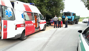 Avarijos vietoje Galgių kaime