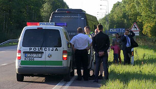 Avarijos vietoje Kauno rajone