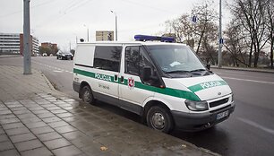 Įvykio vietoje Vilniuje, &Scaron;vitrigailos g.