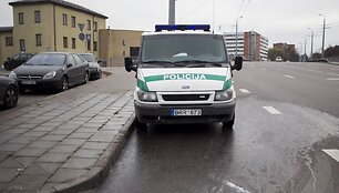 Įvykio vietoje Vilniuje, &Scaron;vitrigailos g.