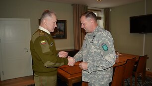 NATO Jungtinės sausumos pajėgų vadavietės vado vizitas Vilniuje