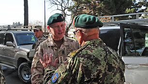 Gen. ltn Arvydo Pociaus ir gen. Shero Mohammado Karimi susitikimas