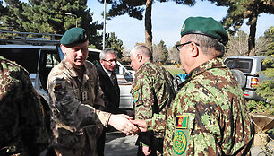 Gen. ltn Arvydo Pociaus ir gen. Shero Mohammado Karimi susitikimas