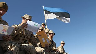 Estijos kariai Afganistane Kalėdoms gavo dovanų i&scaron; namų