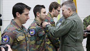 NATO oro policijos misijos pasikeitimo ceremonija