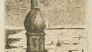 M.K.Čiurlionis. Apsnigtas kaimas.1906