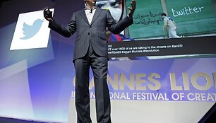 &bdquo;Twitter&ldquo; vadovas Dickas Costolo &bdquo;Kanų liūtų&ldquo; festivalyje