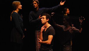 Bendro lietuvių ir prancūzų teatro spektaklio &bdquo;Ivanovas&ldquo; repeticija