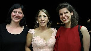 CICAE žiuri narė Gertraud Eiter, festivalio Festroia direktorė Fernanda Silva ir &bdquo;Kino pavasario&ldquo; atstovė Odeta Karoblytė 