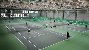 Vaizdas i&scaron; naujosios V. Gerulaičio teniso akademijos