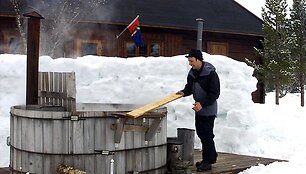Kompakti&scaron;ka pirtelė, kuria galima mėgautis žiema