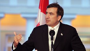 M.Saaka&scaron;vilis sakė, kad be pinigų atstatymui Gruzijai reikia Europos ir Jungtinių Valstijų draudimo.