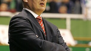 Krep&scaron;inio treneris J.Kazlauskas.