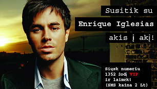 Susitik su Enrique Iglesias akis į akį!