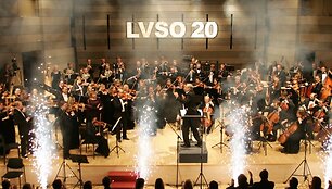 LVSO jubiliejinis koncertas &ndash; didžiausia &scaron;ventė patiems orkestro muzikantams, svečiams ir draugams.