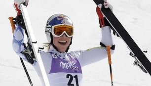 L.Vonn laimi jau antrą pasaulio čempionato aukso medalį