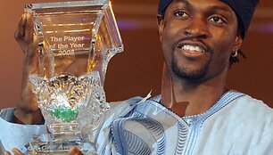 Geriausiu Afrikos žemyno futbolininku E.Adebayoras tapo pirmą kartą