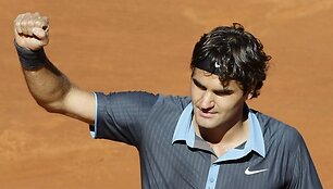 R.Federeris po ilgos pertraukos Madride vėl &scaron;ventė skambią pergalę