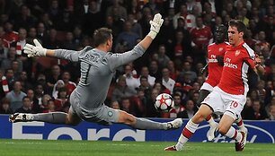 &bdquo;Arsenal&ldquo; antrą kartą nugalėjo &Scaron;kotijos vicečempionę Glazgo &bdquo;Celtic&ldquo; ekipą.