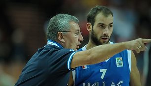 J.Kazlauskas ir nepavargstantis graikų lyderis V.Spanoulis