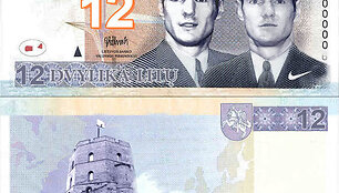 Naujo pavyzdžio Lietuvos valiutos kupiūra