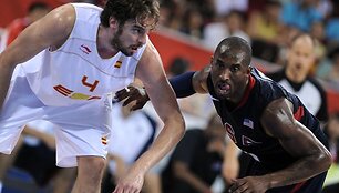 Paskutinį kartą Ispanijos ir JAV rinktinės žaidė Pekino olimpiados finale