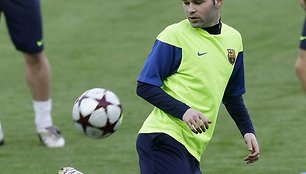 Traumą A.Iniesta gavo per treniruotę