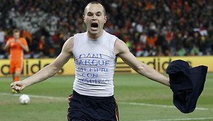 A.Iniesta įvartį skyrė mirusiam draugui