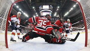 Devils - Panthers rungtynių akimirka