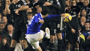 &bdquo;Chelsea" &ndash; &bdquo;Everton&ldquo; rungtynių akimirkos