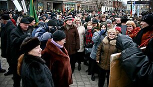 Protestas Klaipėdoje baigėsi taikiai.