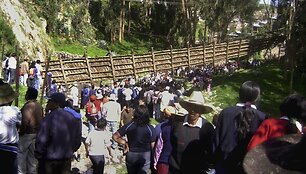 Nugriuvęs tiltas Peru