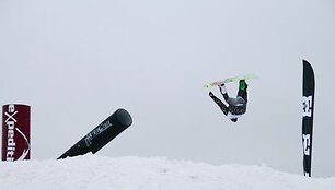 &Scaron;e&scaron;tadienį Vilniaus Liepkalnio žiemos trasoje vyko &bdquo;Possible Air&ldquo; snieglenčių varžybos.