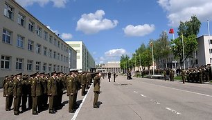 Generolo Jono Žemaičio Lietuvos karo akademijoje Vilniuje vyko viršininko pasikeitimo ceremonija.