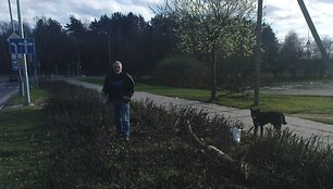Medžių ir &bdquo;Audi&ldquo; nuolaužos avarijos vietoje traukė praeivių dėmesį.