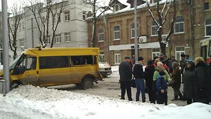 Keleivinio transporto avarija Kaune