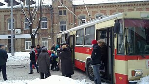 Keleivinio transporto avarija Kaune