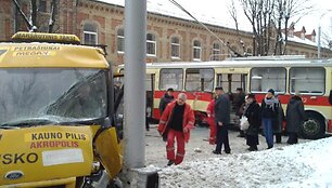 Keleivinio transporto avarija Kaune