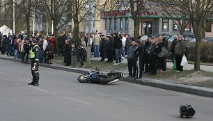 Motociklo avarija Parko gatvėje