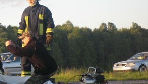 Įvykio vietoje dirbo ekspertas.