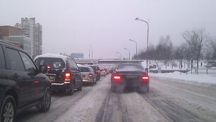 Penktadienio spūstis Ukmergės gatvėje
