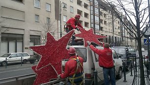 Puošiamas Gedimino prospektas