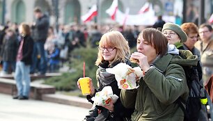 Lenkų protesto akcija Vilniuje