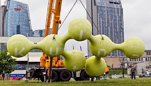 Vilniuje išmontuojama paskutinė žalioji „molekulė“