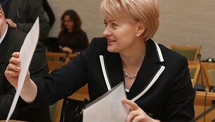 Eurokomisarė Dalia Grybauskaitė pateikė parei&scaron;kinius dokumentus Vyriausiajai rinkimų komisijai