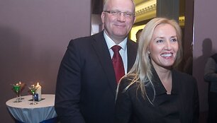 Jonas Pinskus su žmona Živile