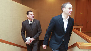 Arvydas Sabonis ir Mindaugas Balčiūnas